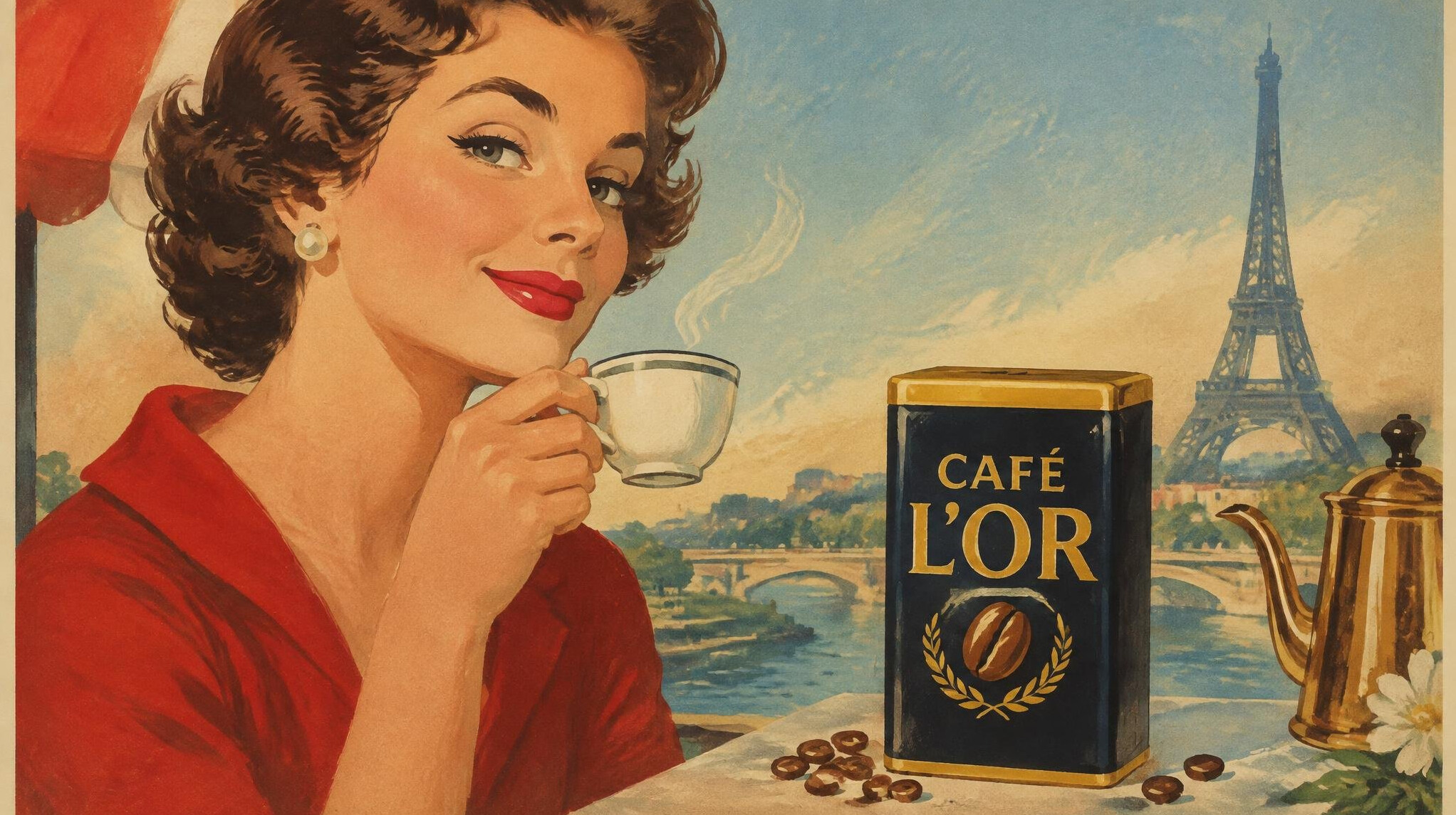 retro french ad