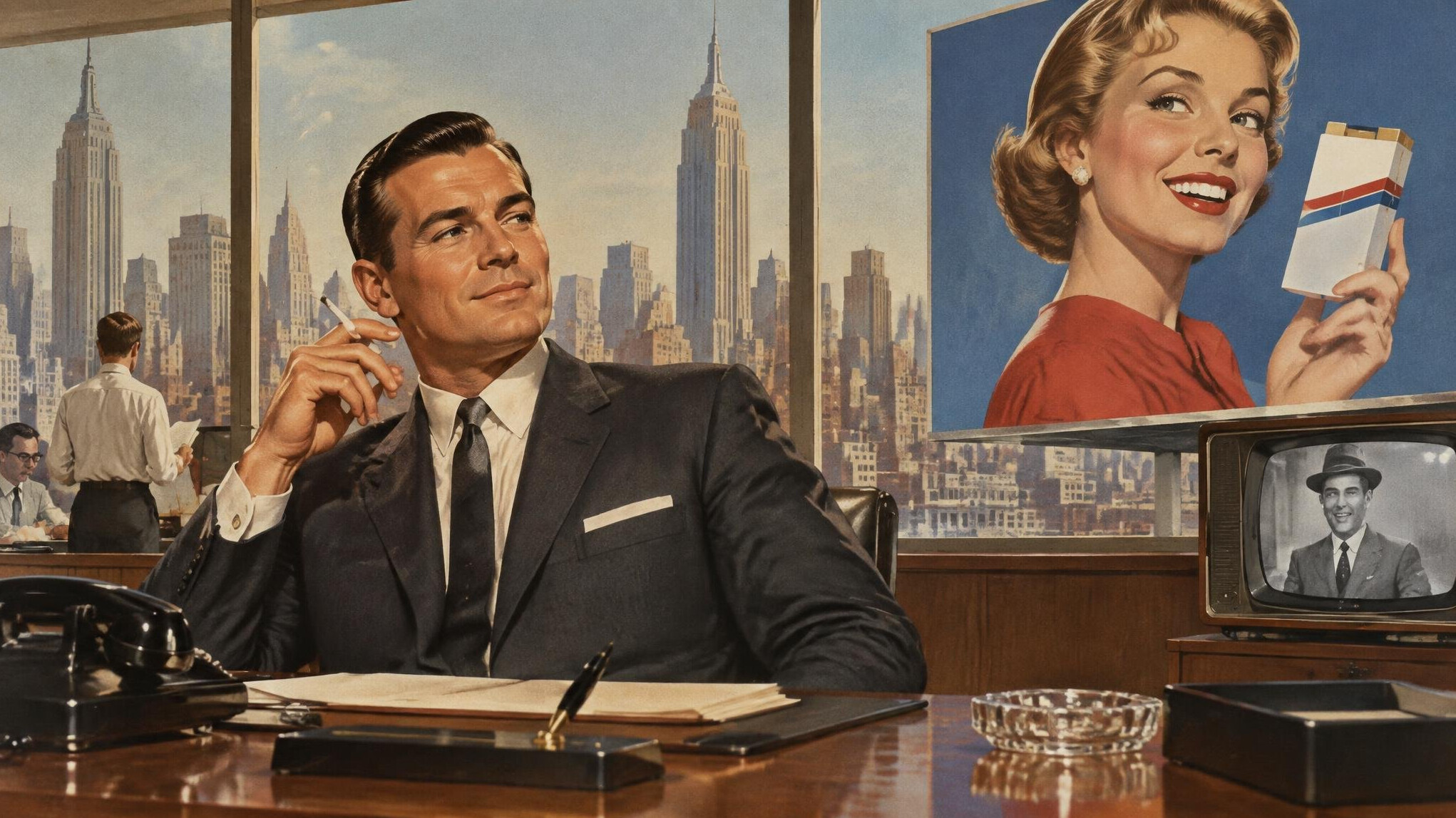 vintage mad men advertising office
