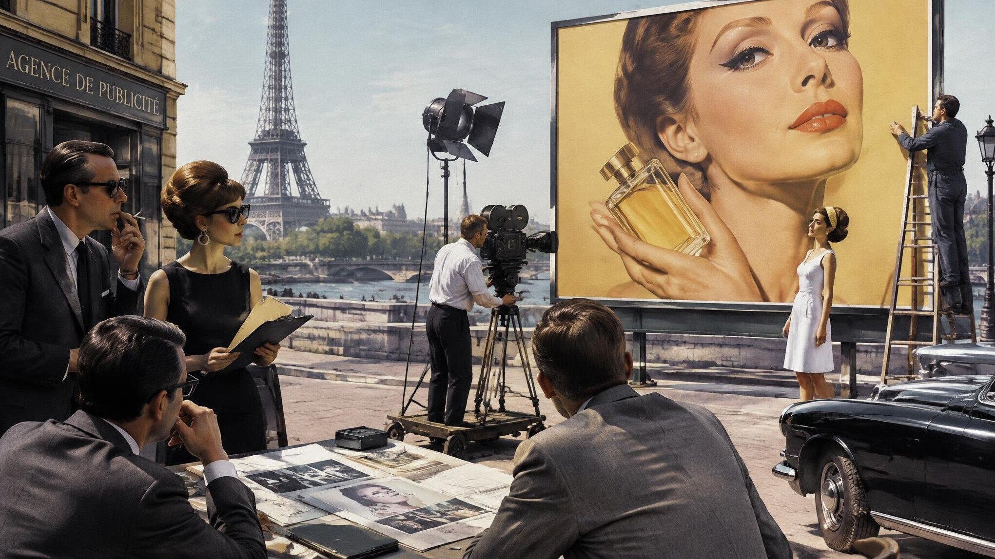 vintage french ad agency