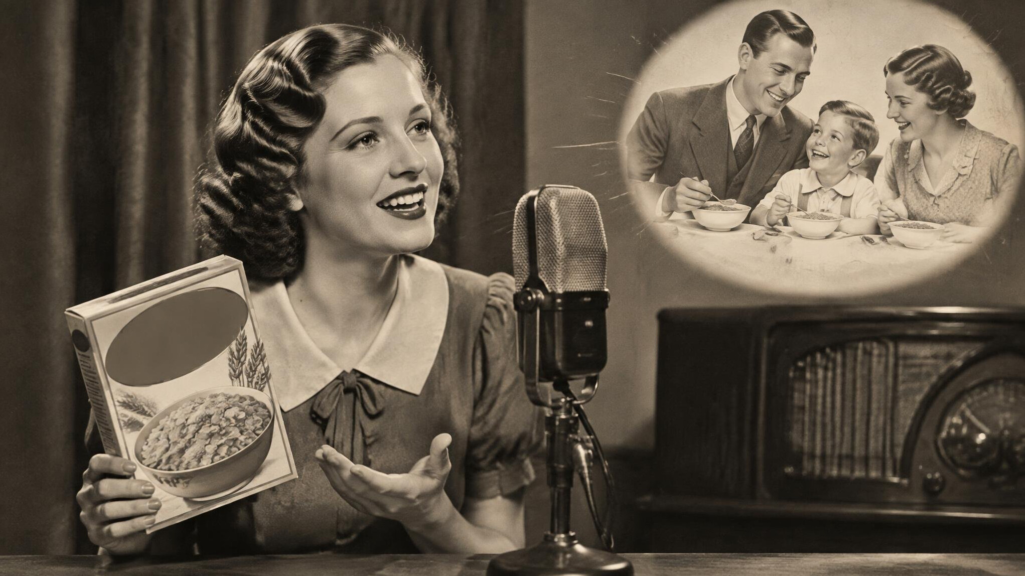 old radio advertisement