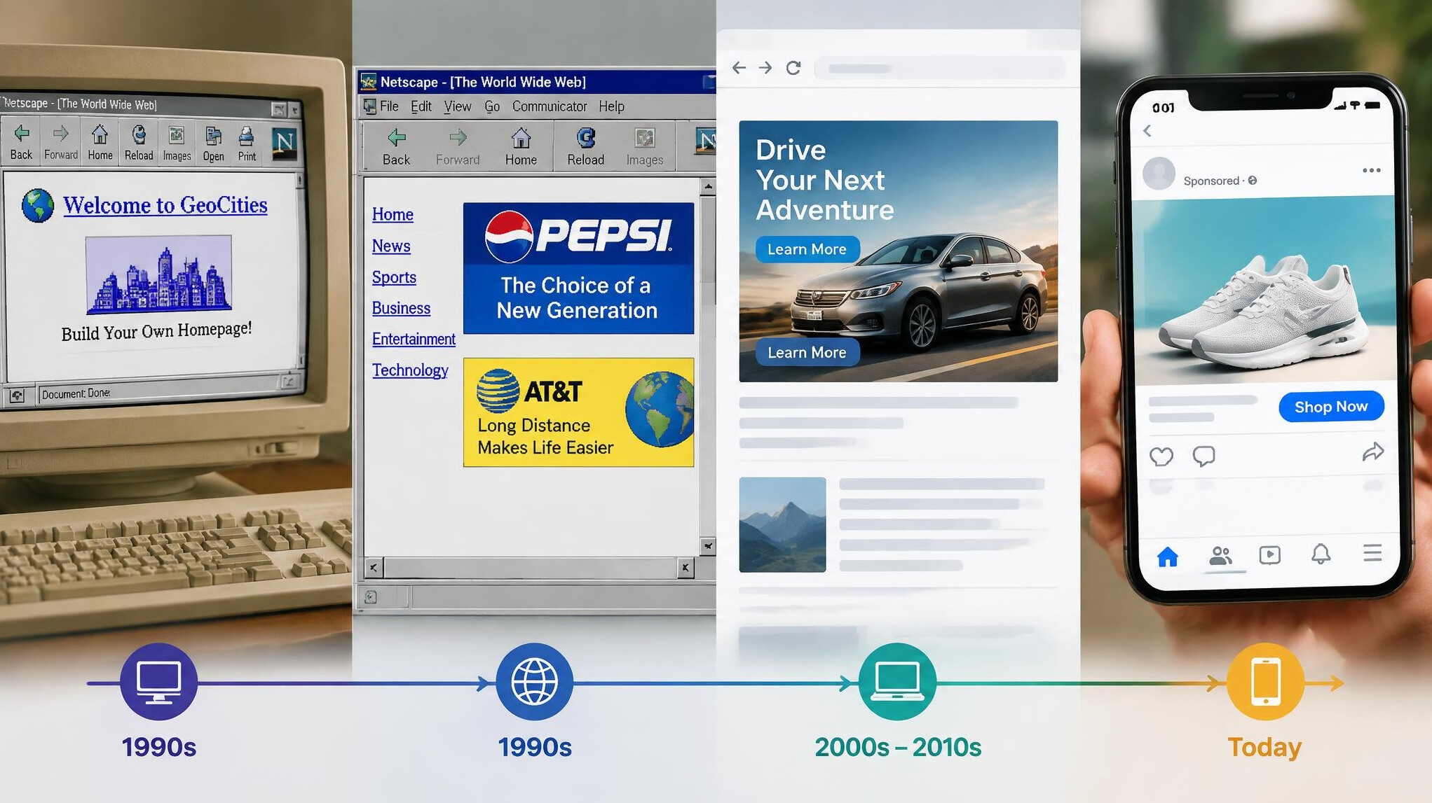 early internet ads